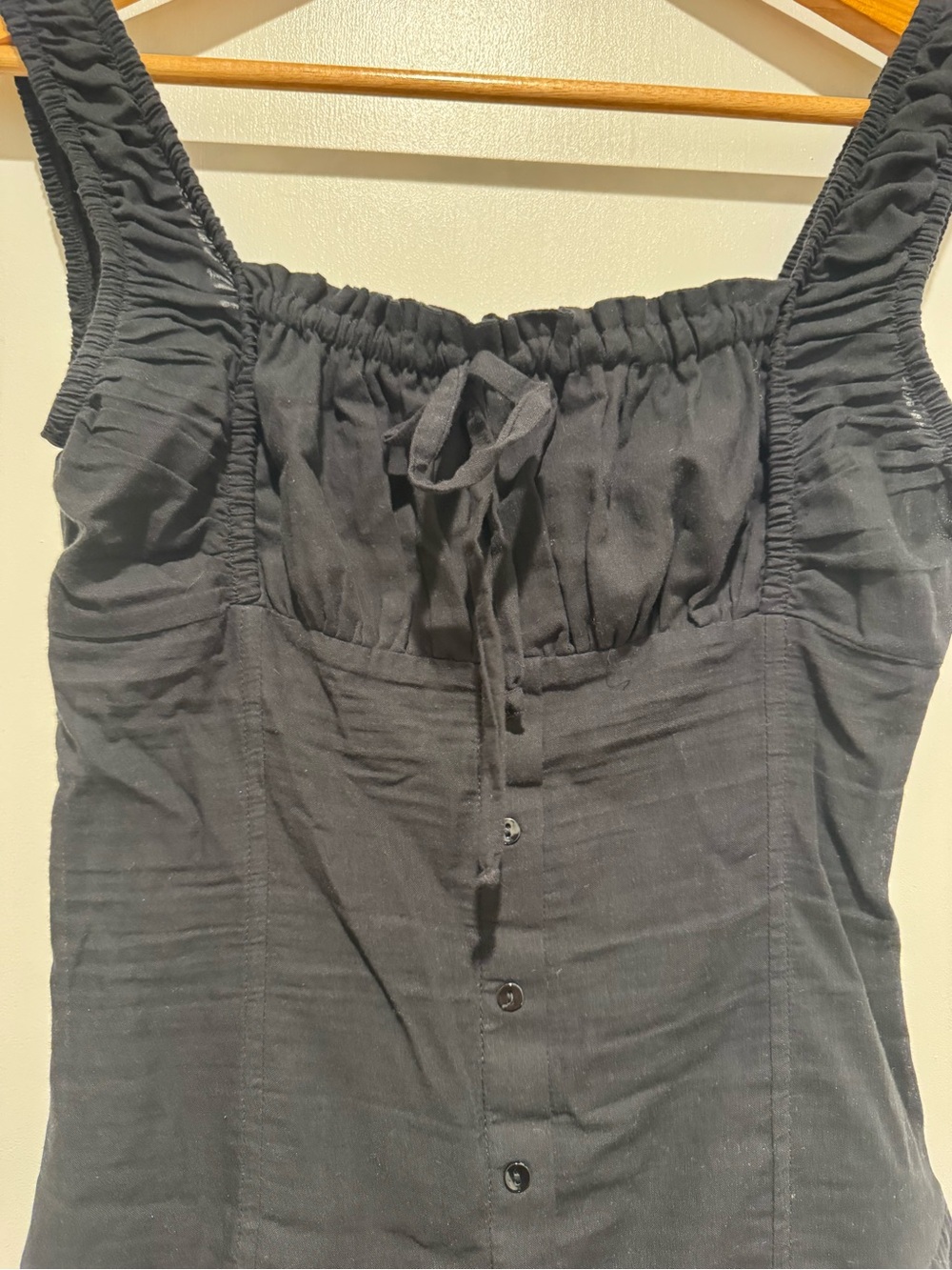 Frankie’s Bikinis Christa Black Ruffle Mini Dress - Picture 2 of 8